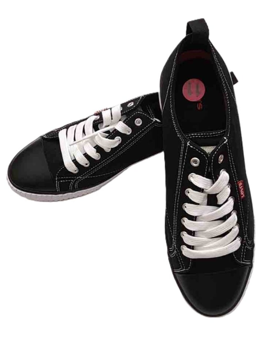 Levi's Strauss Canvas Low-Top Sneaker Shoes Black 510361-01A1 New Men's Size 11